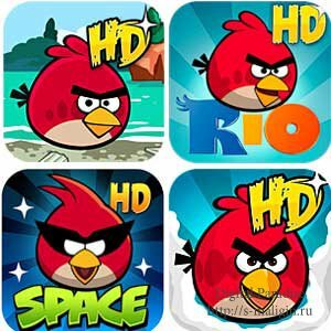 ��������� Angry Birds HD ��� iPad (Original, Seasons, Rio, Space)